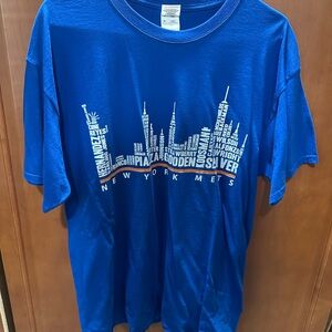 Blue New York Mets Skyline T-Shirt